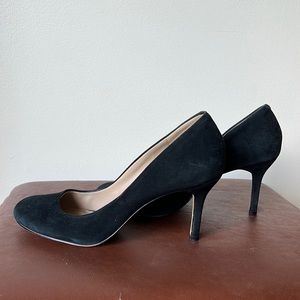 Vince Camuto black suede stiletto heels